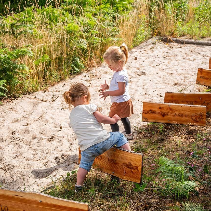 Twee meisjes op het springpad